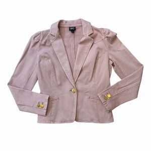 INC International Concepts Women's Blush Blazer with Gold Buttons